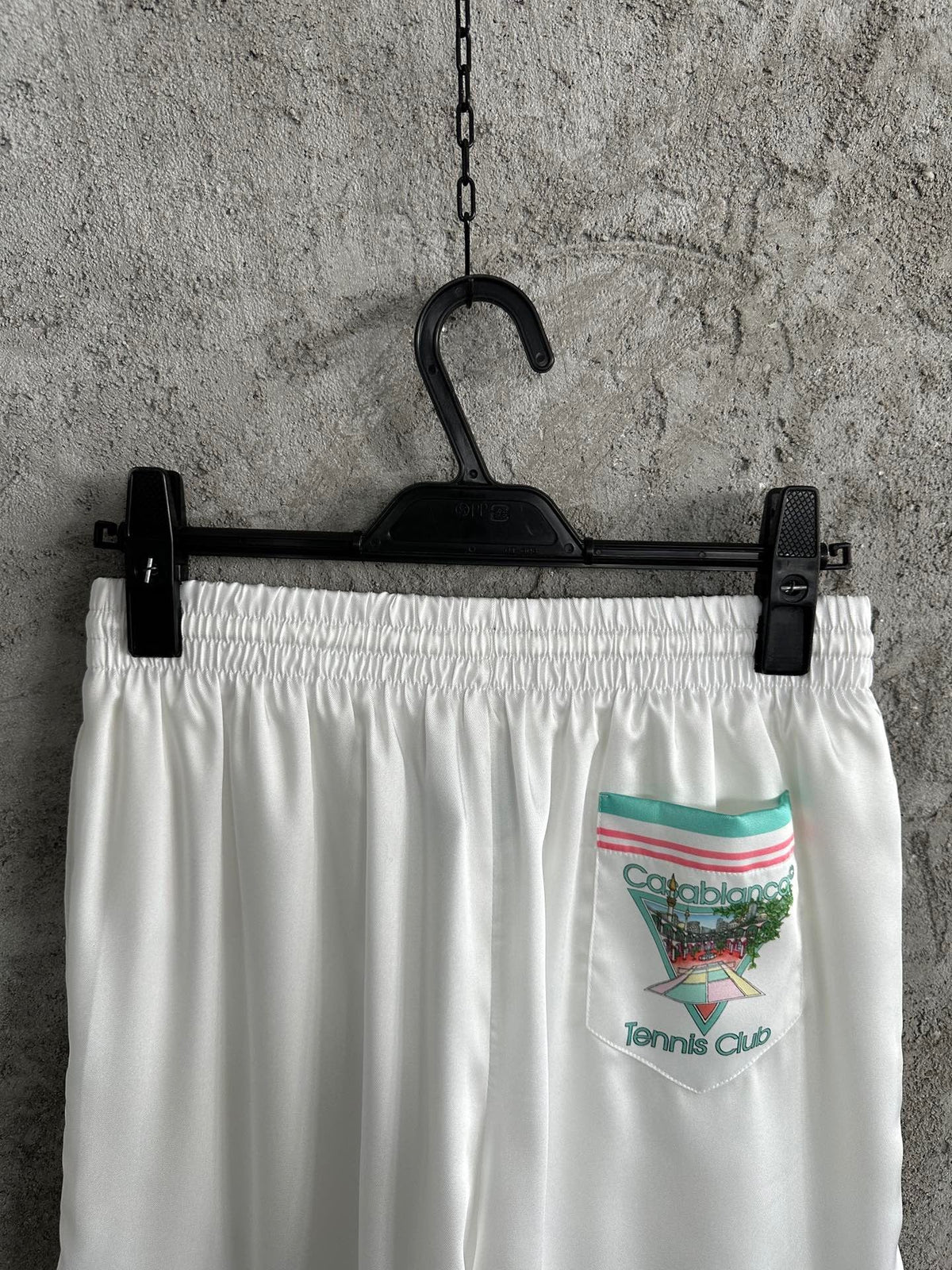 Pastel Trim Silk Shorts - Men's
