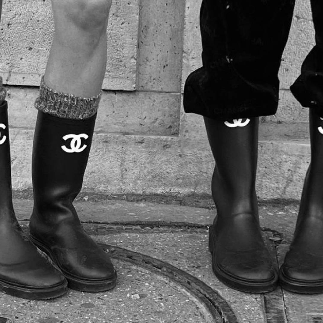 Rubber Rain Boots Black