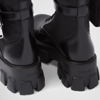 Monolith leather and Re-Nylon boots with pouch – monolith boots embody the hybrid soul – LUX VERSE Luxury Designer Fashion Outlet
