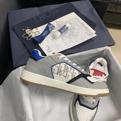 B27 Low Grey and Blue Sneakers