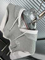 Grey Cotton Colourblock Zip-Through - Men's