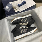 B27 Low Navy Oblique Sneakers