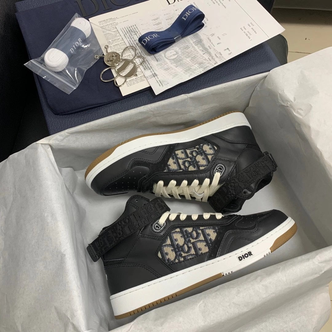 B27 Low Navy Oblique Sneakers