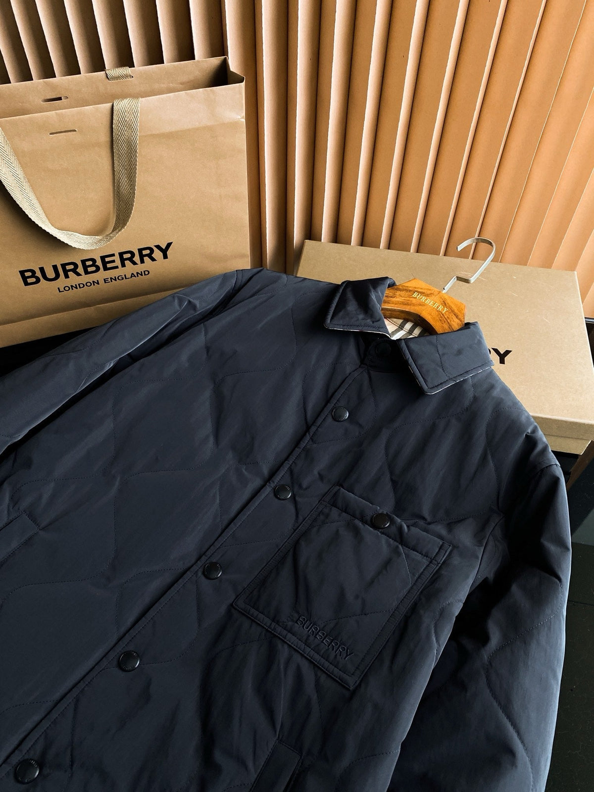 Check Overshirt Beige Shirt - Men's