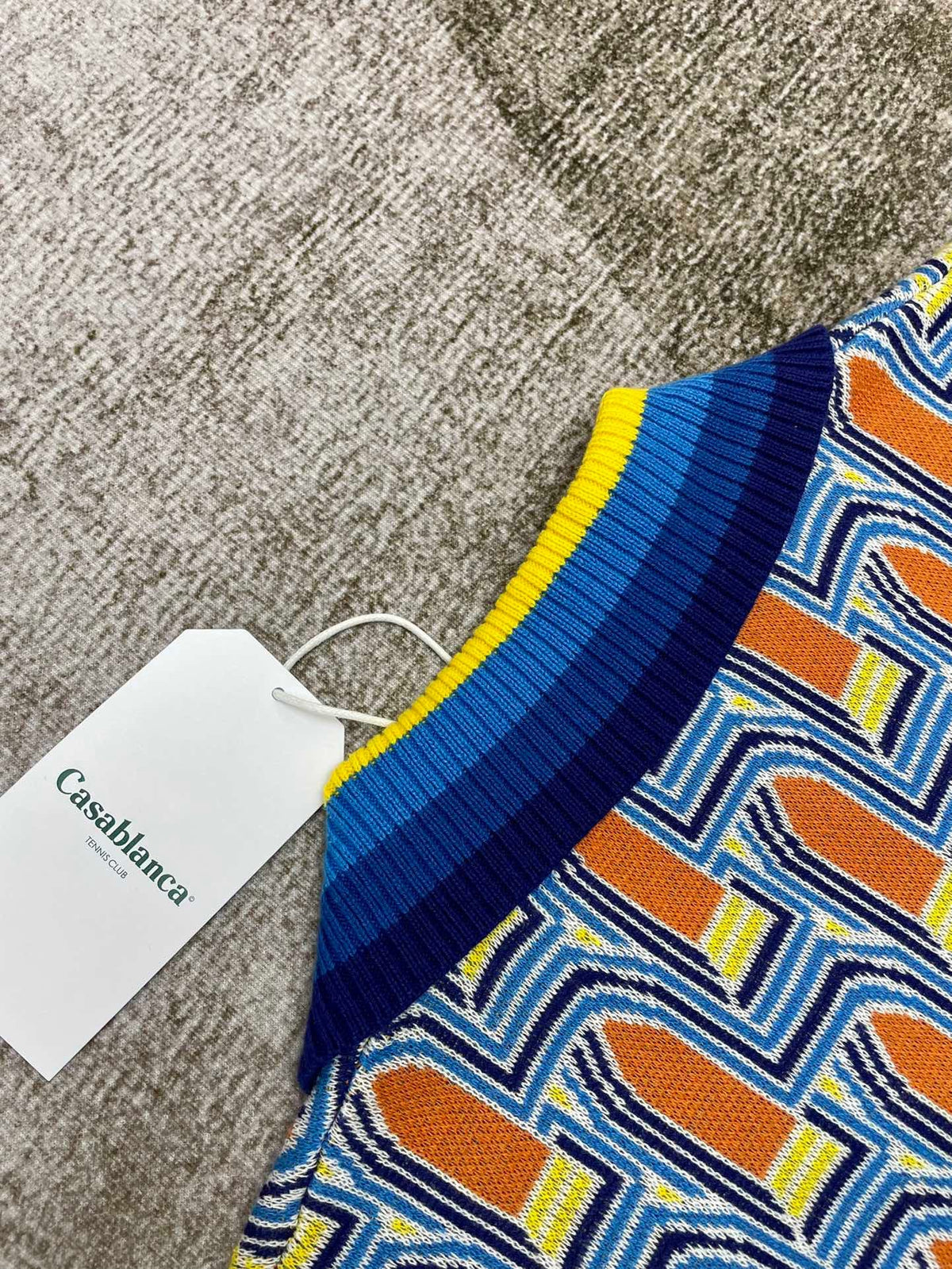 Geometric Print Silk Shirt - Men's