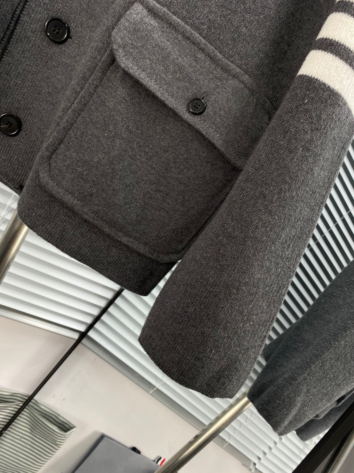 4-Bar Knit Jacket Grey - Men's