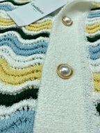 Blue Chevron Knit Shirt - Men's