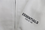 Beige Cotton Logo Zip-Through - Men's