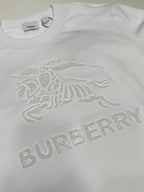 Black Cotton Tonal Emblem Crewneck - Men's