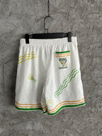 Embroidered Silk Shorts - Men's