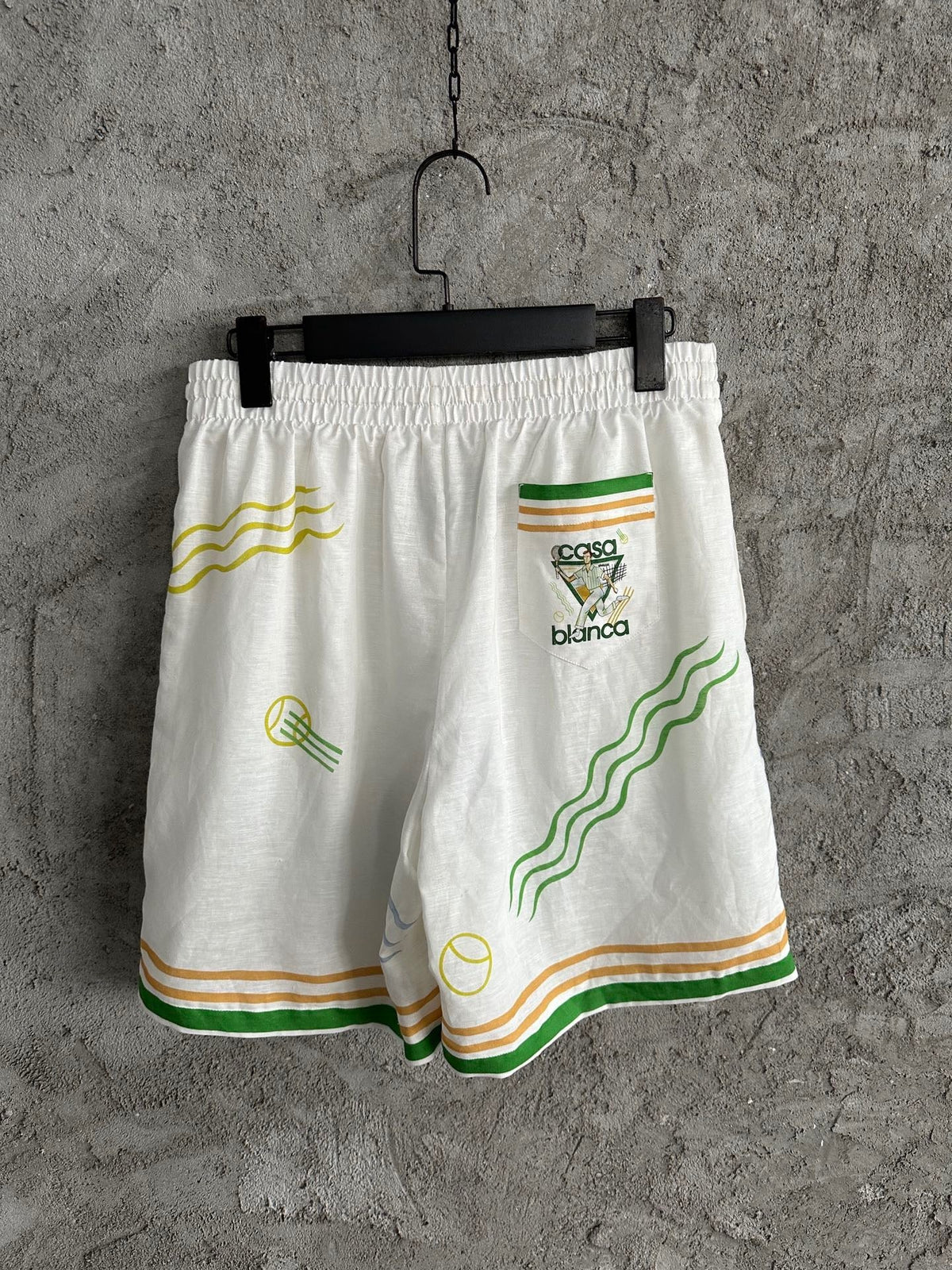 Embroidered Silk Shorts - Men's