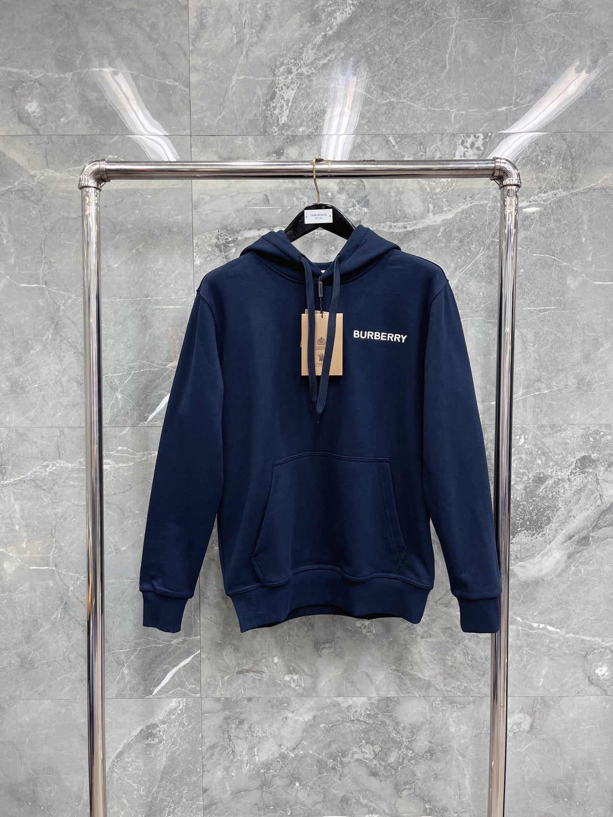 Black Cotton Plain Zip-Through - Men's