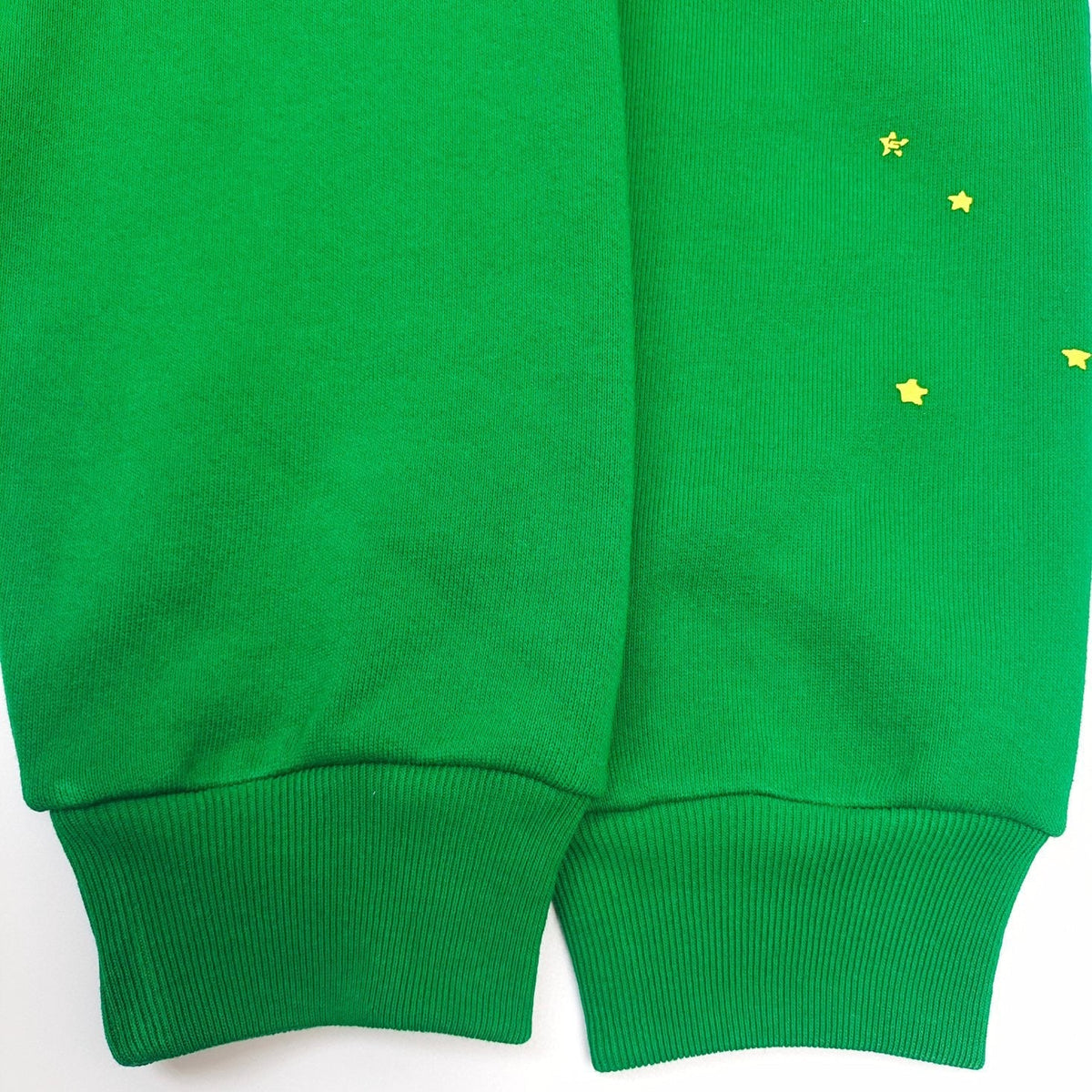 Green Cotton Web Print Pullover - Men's
