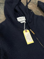 4-Bar Zip Navy Hooded - Men's