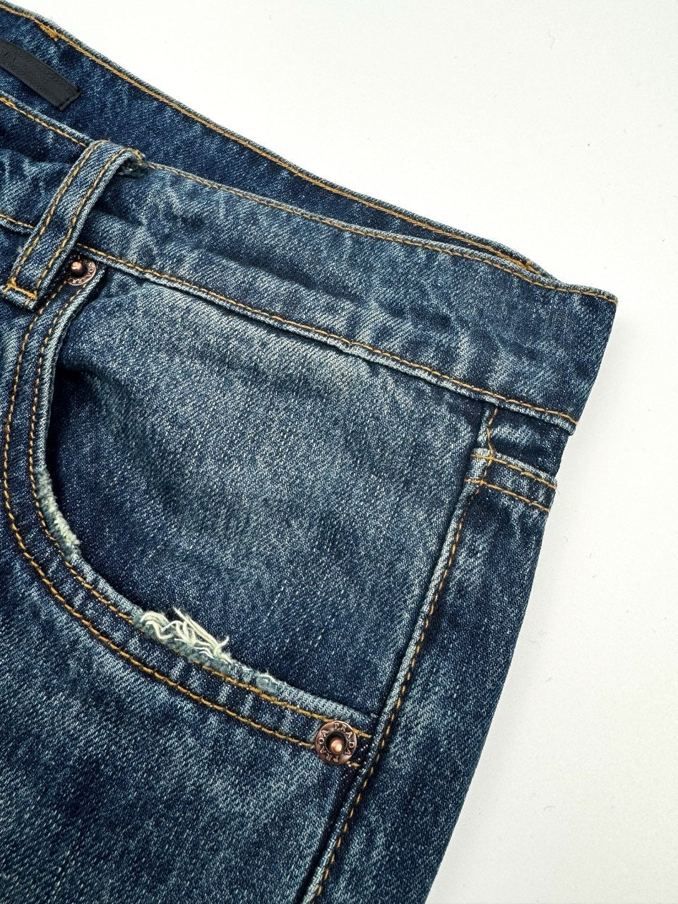 Blue Denim Washed Slim - Men's