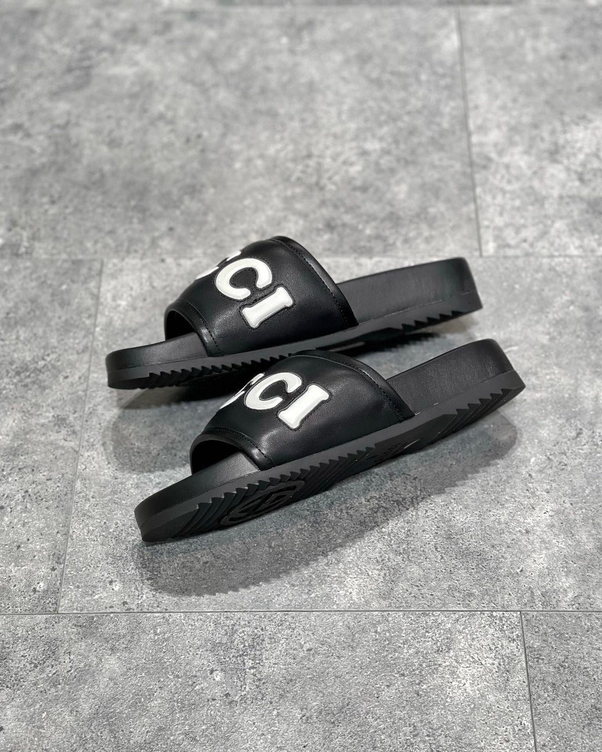Black and Green Slides
