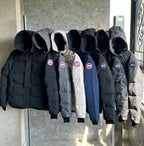 Black and White Puffer Jacket - Men's