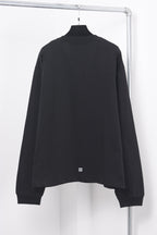 Black Cotton Lightning Print Long-Sleeve - Men's