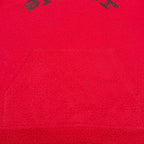 Red Cotton Graphic Pullover - Men's