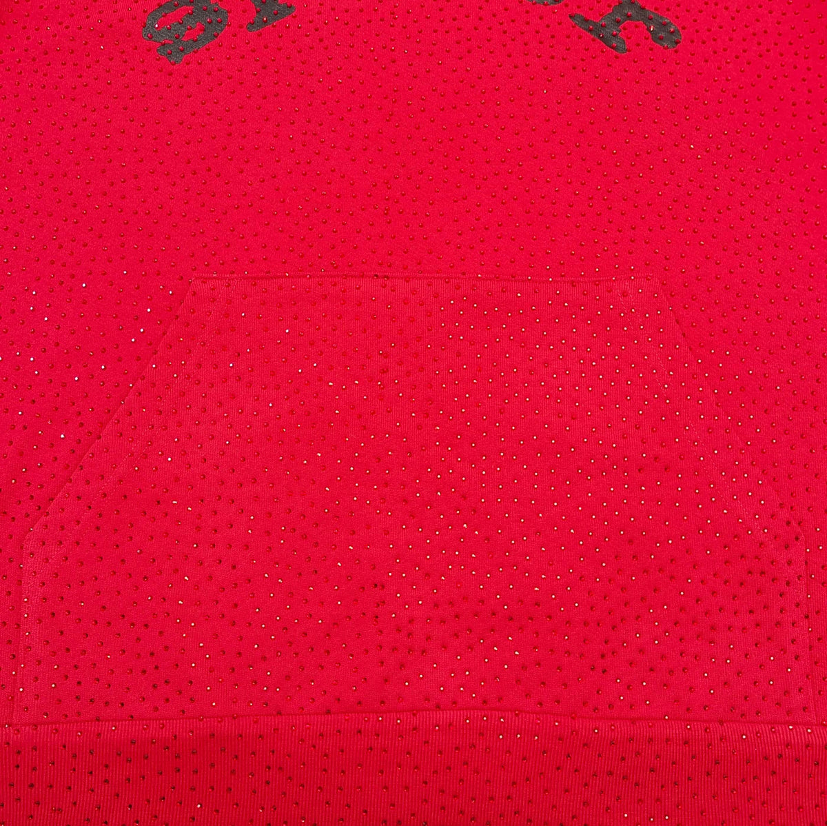 Red Cotton Graphic Pullover - Men's