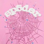 Pink Cotton Tonal Web Pullover - Men's