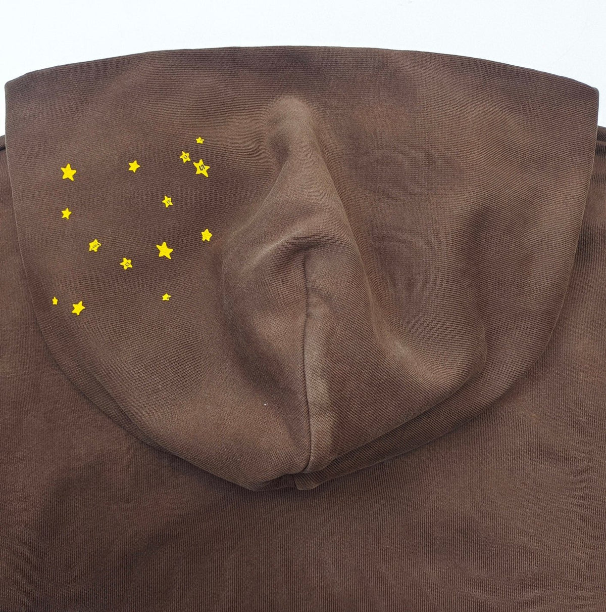 Brown Cotton Web Print Pullover - Men's