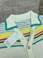 Pastel Striped Knit Shirt - Men's