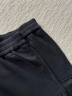 Black Nylon Zip Detail Cargo - Men's