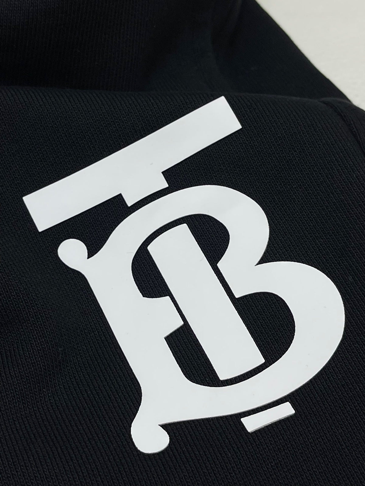 Navy Cotton Monogram Joggers - Men's