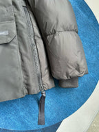Black and White Parka - Men's