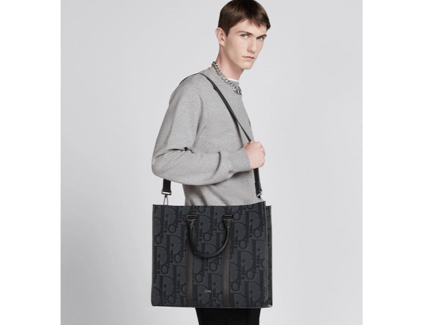 Black and Grey Tote Bag
