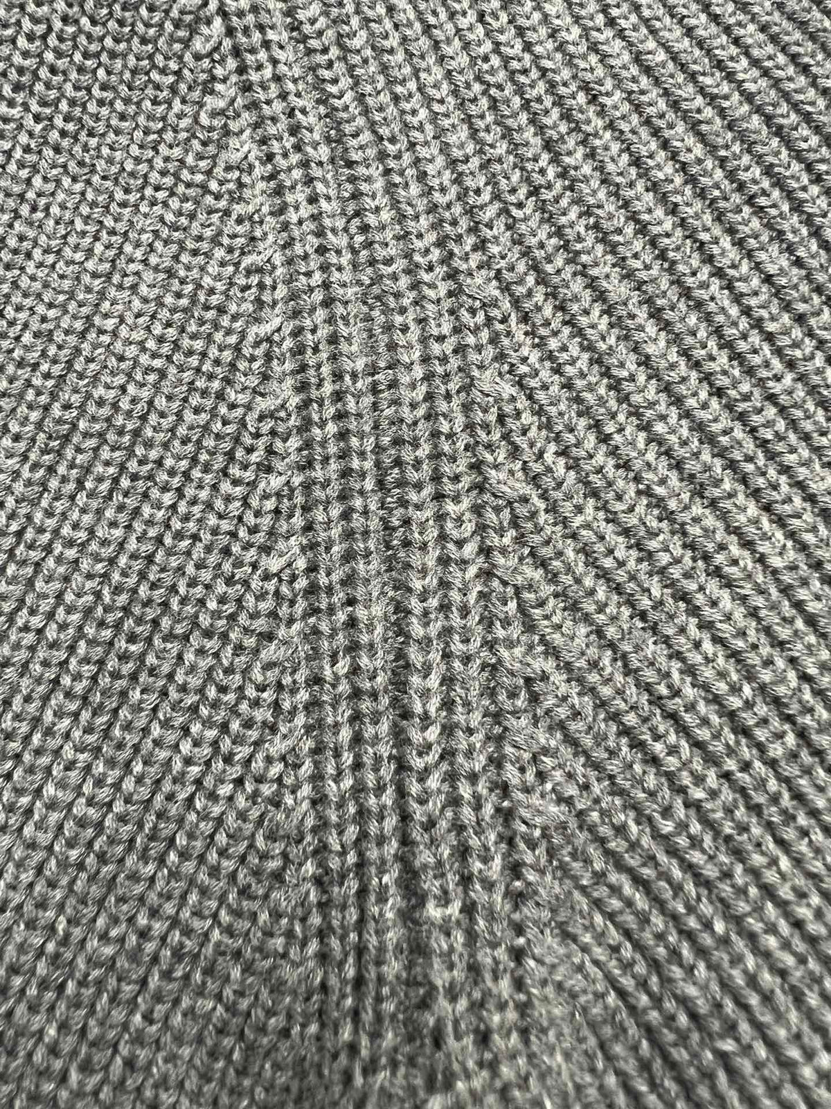 4-Bar Knit Zip Grey Sweater - Men's