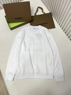 Black Cotton Tonal Emblem Crewneck - Men's