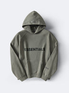 Olive Cotton Logo Pullover - Men's