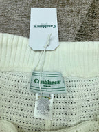 Checkerboard Yoke Knit Polo Shirt - Men's