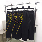 Black Cotton Spider Graphic Wide-Leg - Men's
