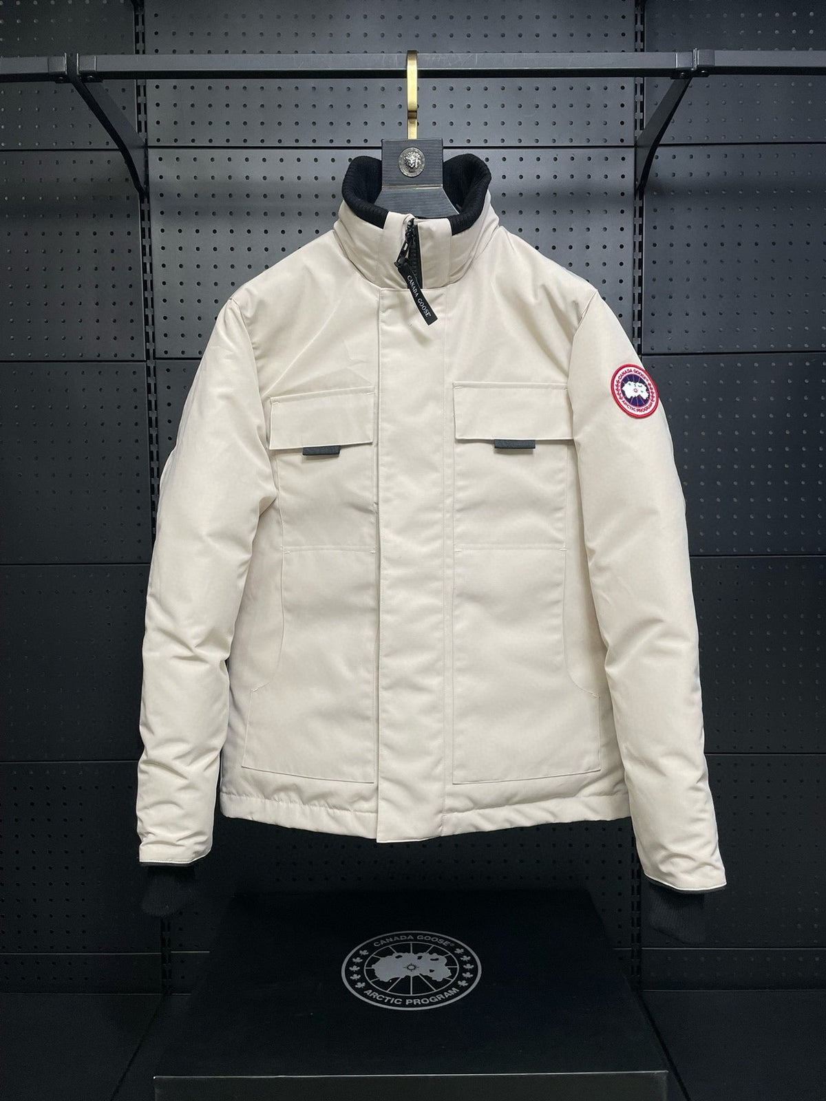 Black Nylon Down Parka - Men's