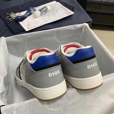 B27 Low Grey and Blue Sneakers