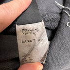Black Cotton Washed Pullover - Men's