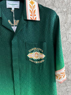 Green Crest Silk Shirt - Men's