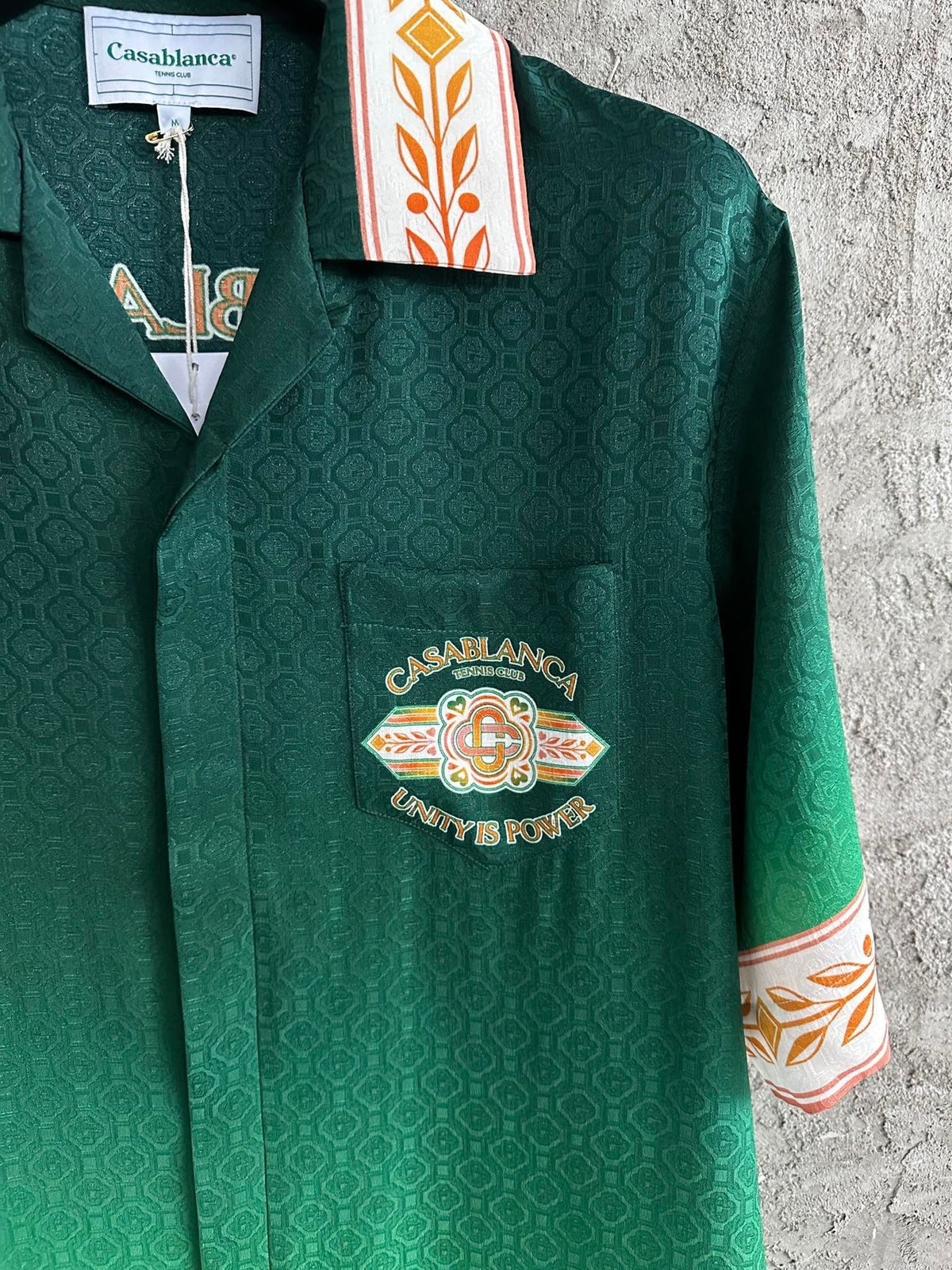 Green Crest Silk Shirt - Men's