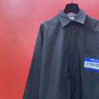 Navy Cotton Plain Long-Sleeve - Men's