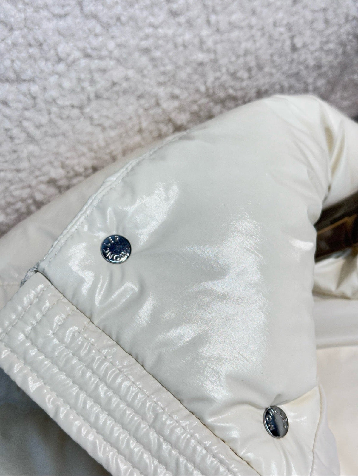 Black and White Puffer Jacket - Men's