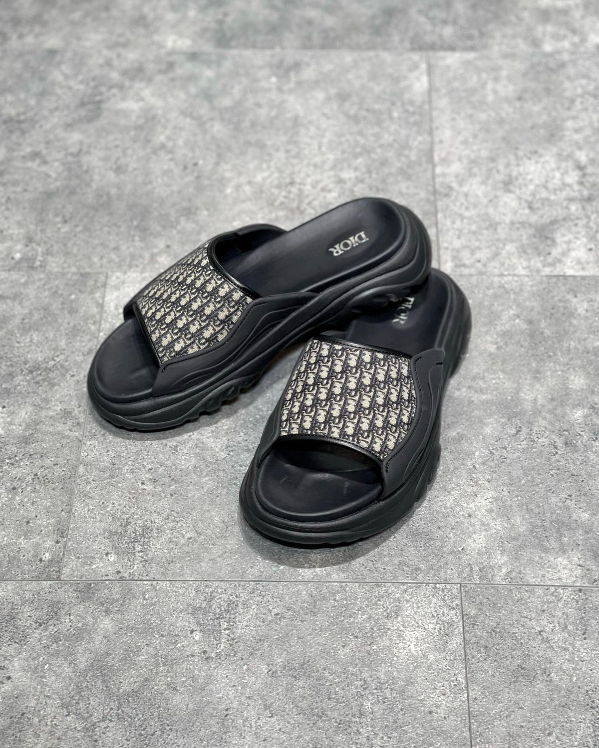 Black and Grey Slides