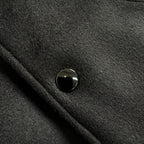 Black Wool Shoulder Panel Varsity - Men's
