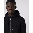 Navy Cotton Logo Zip-Through - Men's