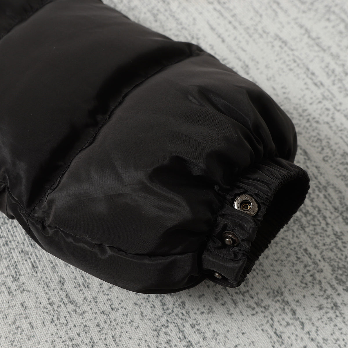 Black and Grey Puffer Jacket - Men's