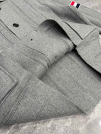 Shawl Collar Cardigan Grey - Men's