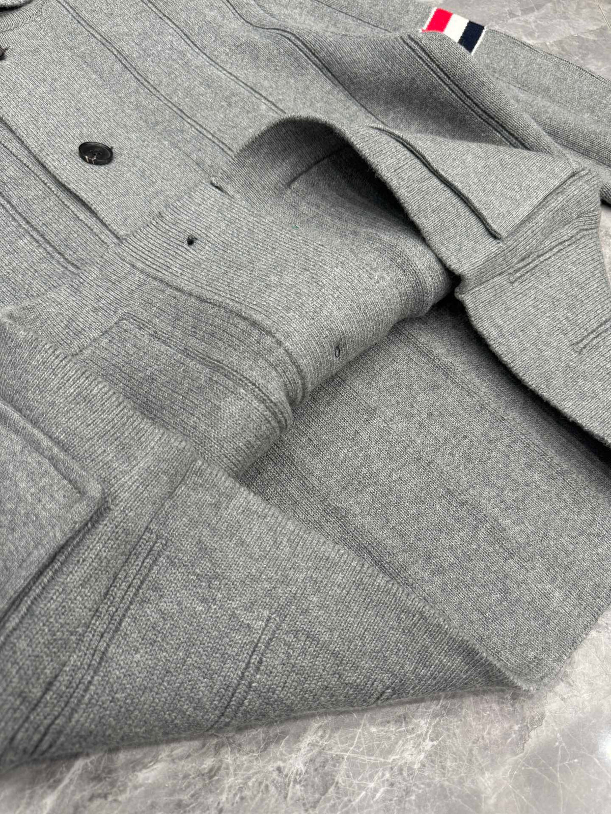 Shawl Collar Cardigan Grey - Men's