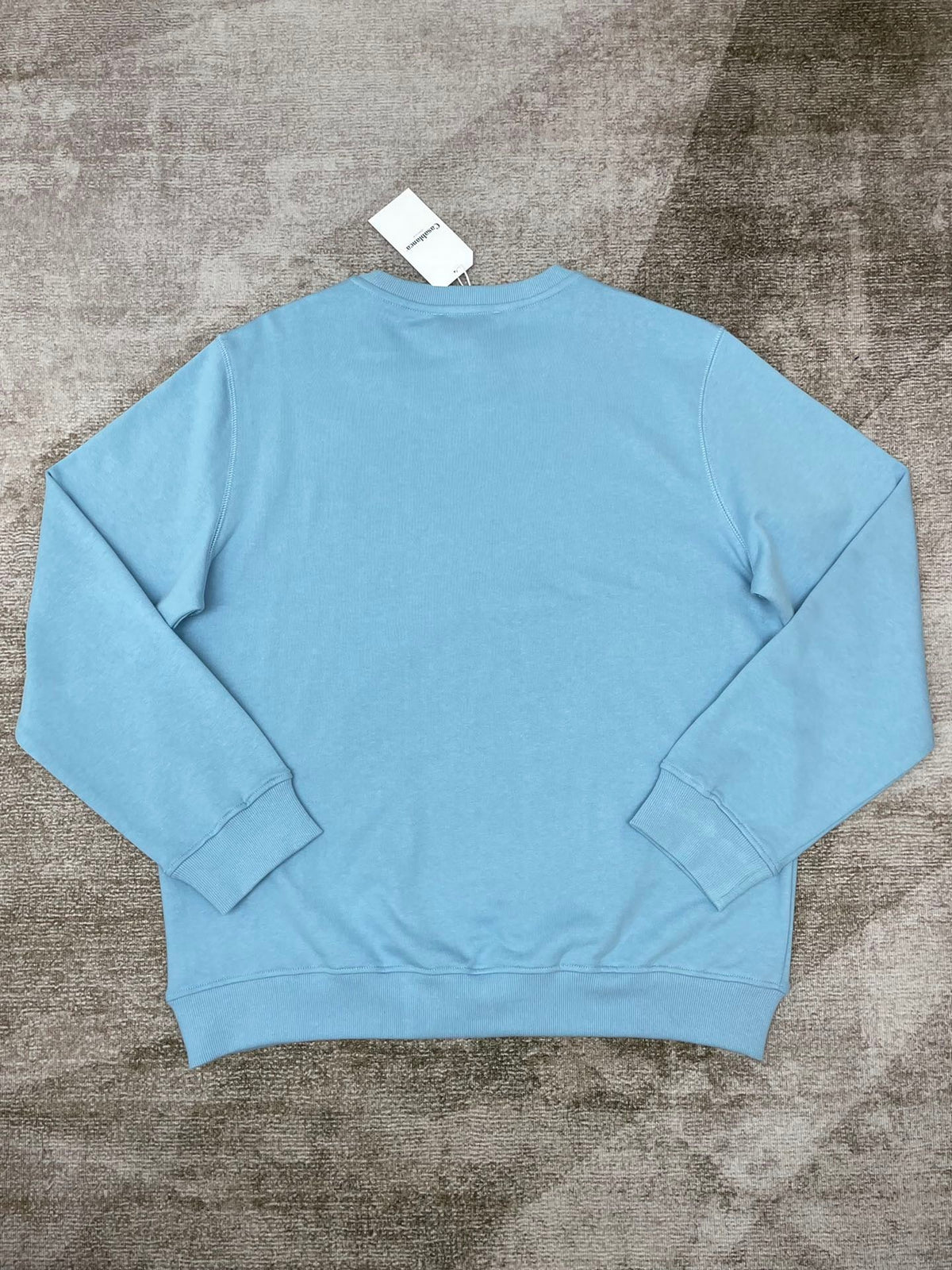 Blue Cotton Sun Graphic Crewneck - Men's